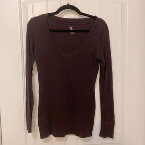GAP purple cotton long sleeve shirt